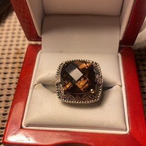 925 sterling silver w/14 kt gold Ring